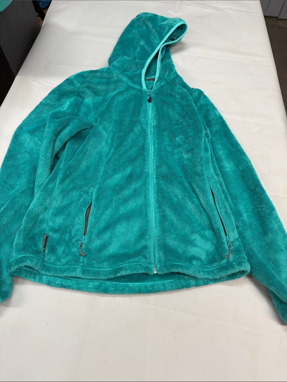 Merrell Teal Hooded Plush Fleece Jacket